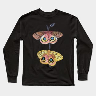 IO Moths: A Study in Dimorphism Long Sleeve T-Shirt